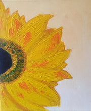 Load image into Gallery viewer, Peach Sunflower SOLD (Available as A4 Print &amp; Block Print)
