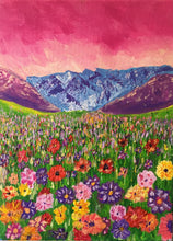 Load image into Gallery viewer, Alpine Meadow Self Standing Block Print
