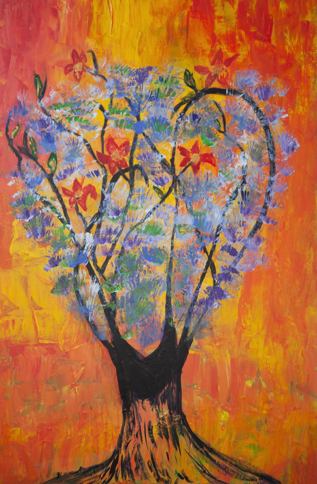 The Loveheart Tree A3 Print