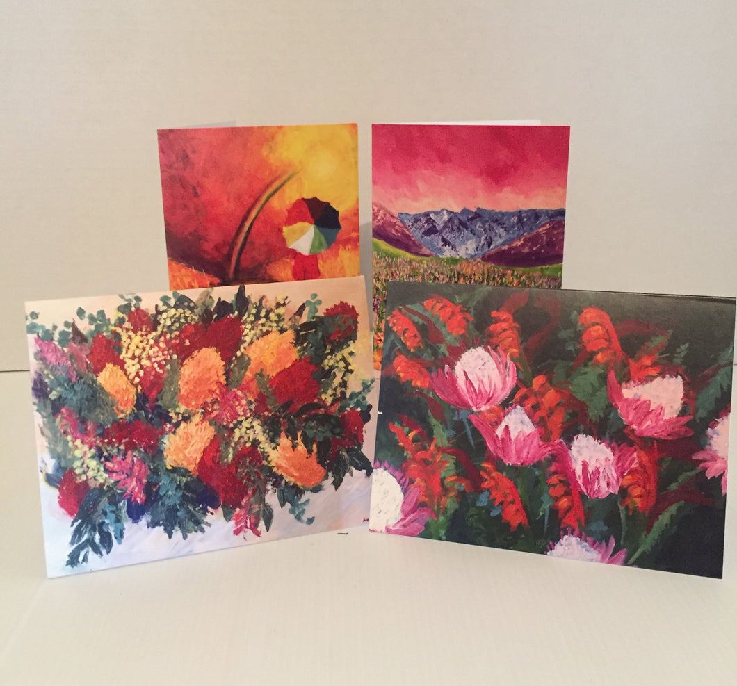 Notecard Pack of 4 cards - Mixed