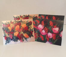 Load image into Gallery viewer, Notecard Pack of 4 cards - Tropical Flowers
